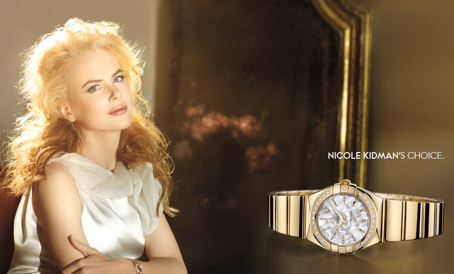 UK Pretty Silver Dials Omega Constellation Replica Watches Represented By Nicole Kidman